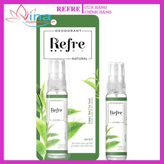 Xịt Khử Mùi Refre Natural Green Tea 30ML (Hương Trà Xanh) 1