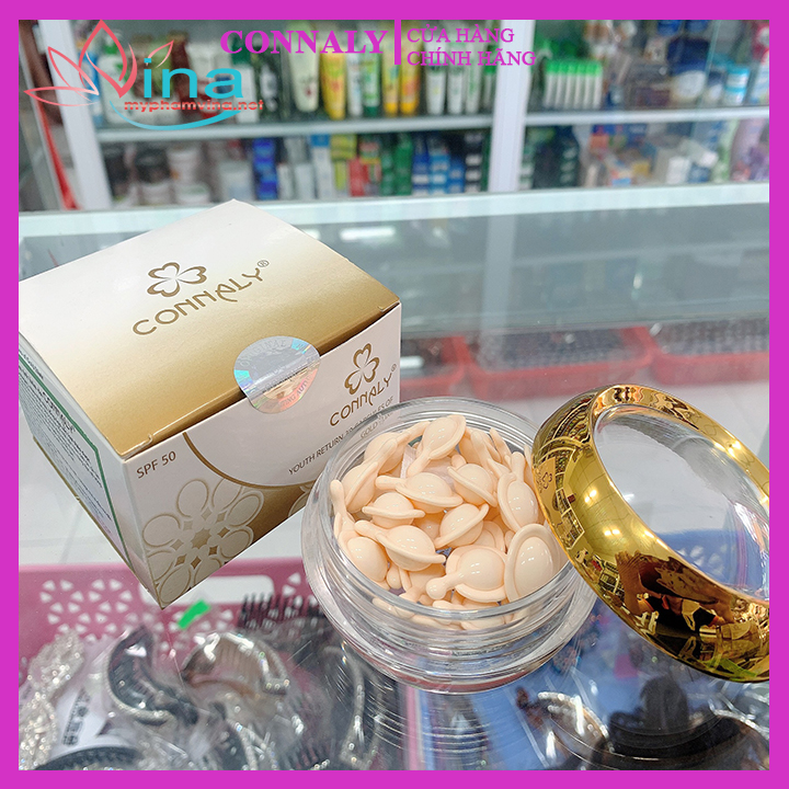Serum CONNALY Trẻ Hoá Da Với Tinh chất Thai Cừu và các loại thảo dược hộp 30 viên