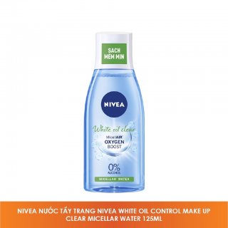 NƯỚC TẨY TRANG NIVEA WHITE OIL CLEAR MICELLAIR OXYGEN BOOST MICELLAR WATER - SÁNG DA & KIỂM SOÁT NHỜN MỤN 125ML 1