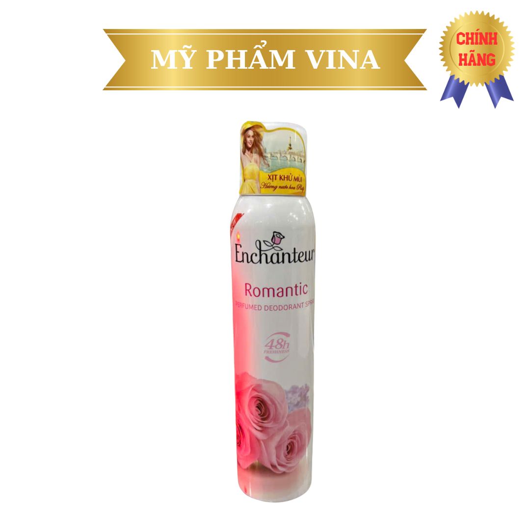 Xịt Khử Mùi Enchanteur Romantic 150Ml