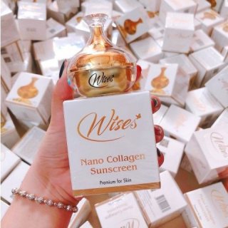 Kem Chống Nắng Che Khuyết Điểm WISE Nano Collagen Sunscreen 12g 1