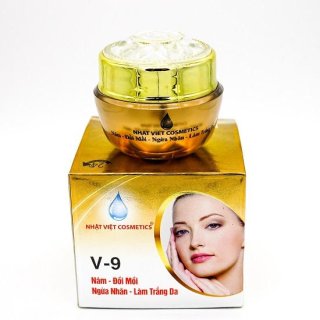 Kem Nhật Việt Ngọc Trai Đen - Sữa Ong Chúa - Nám - Đồi Mồi - Ngừa Nhăn - Làm Trắng Da V9 (10g) 1