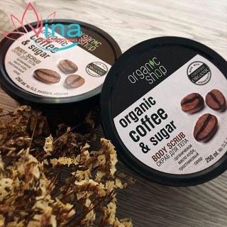 Tẩy Da Chết Toàn Thân Organic Coffee & Sugar Body Scrub Nga 250gr 2