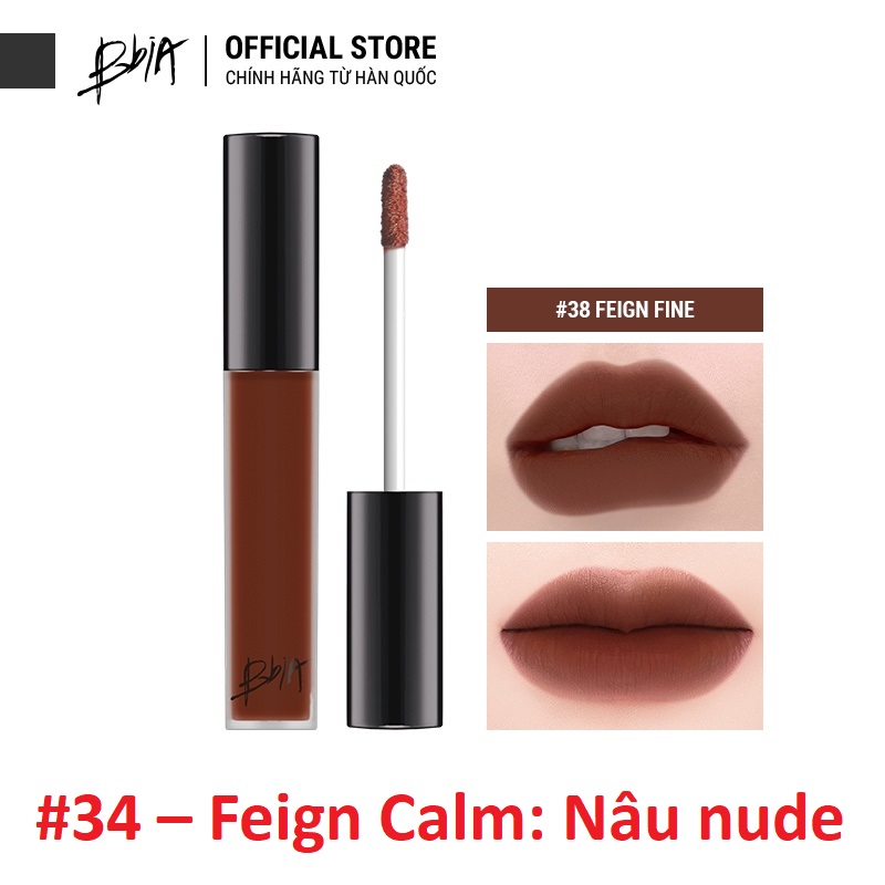 Son Kem Bbia Last Velvet Lip Tint Số 35 - Màu Cam Đất Pha Nude 2