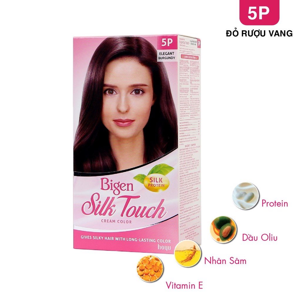Thuốc Nhuộm Tóc Bigen Silk Touch 5P - ĐỎ RƯỢU VANG