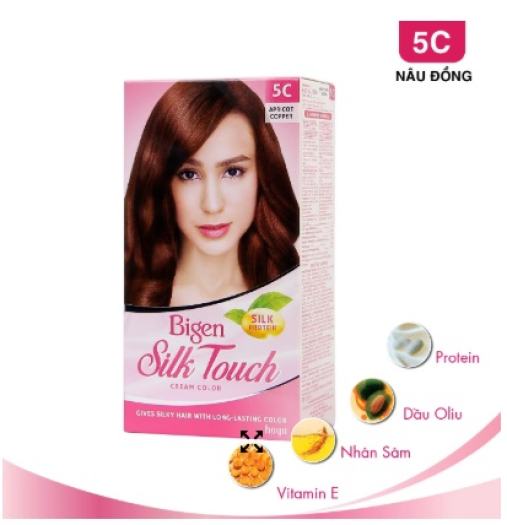 Thuốc Nhuộm Tóc Bigen Silk Touch 5C - NÂU ĐỒNG