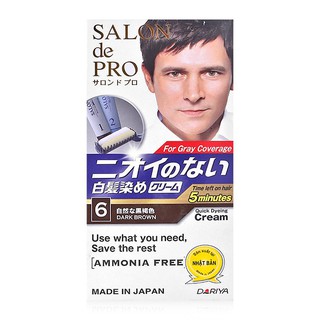 Thuốc Nhuộm Tóc Salon De Pro Men Số 6 Màu Nâu Đen 80Gr