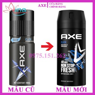 Xịt khử mùi toàn thân dành cho nam Axe Click (150ml) 1