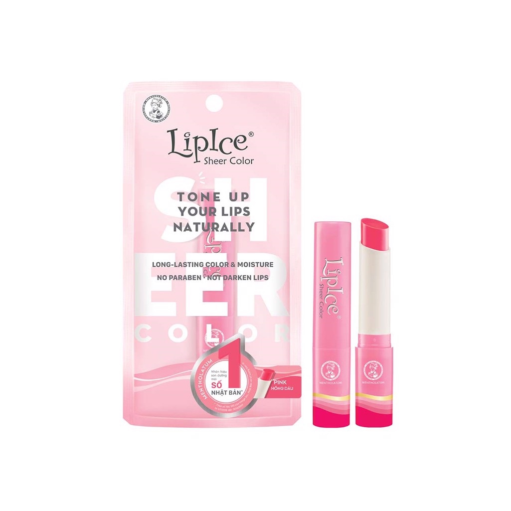 Son Dưỡng Môi LipIce Sheer Color Pink - Hồng dâu 1
