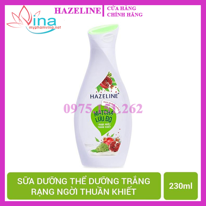 Sữa Dưỡng Thể Hazeline Matcha Lựu Đỏ 230ml