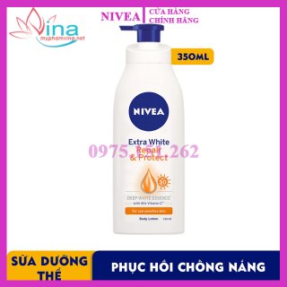 Sữa Dưỡng Thể Dưỡng Trắng Nivea Extra White Giúp Phục Hồi Chống Nắng SPF 30 (350ml) 2