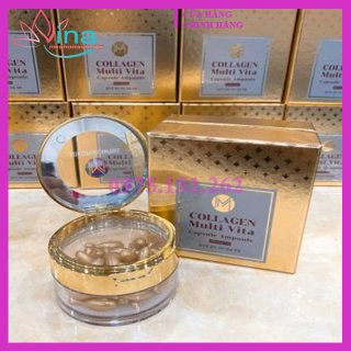 VIÊN COLLAGEN TƯƠI - AMMUD MULTI VITA AMPOULE HÀN QUỐC HỘP 38 VIÊN 1