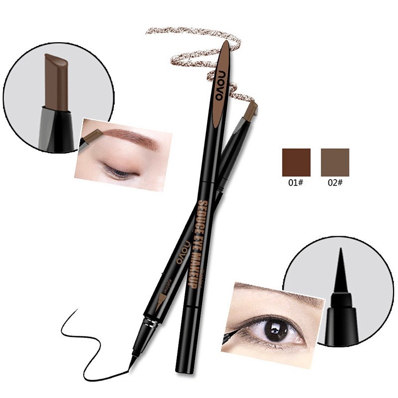 Chì Kẻ Mày 2in1 NoVo Makeup Seduce (KẺ MÀY + KẺ MẮT) 1