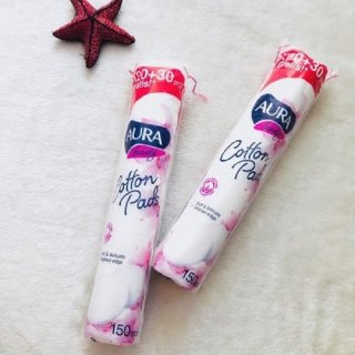 Bông tẩy trang Aura Beauty 120+30 miếng 2
