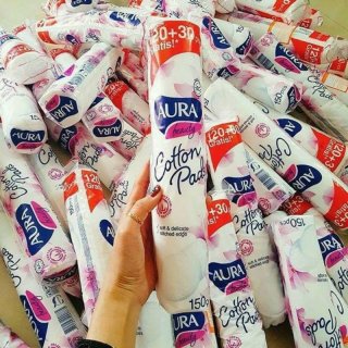 Bông tẩy trang Aura Beauty 120+30 miếng 1