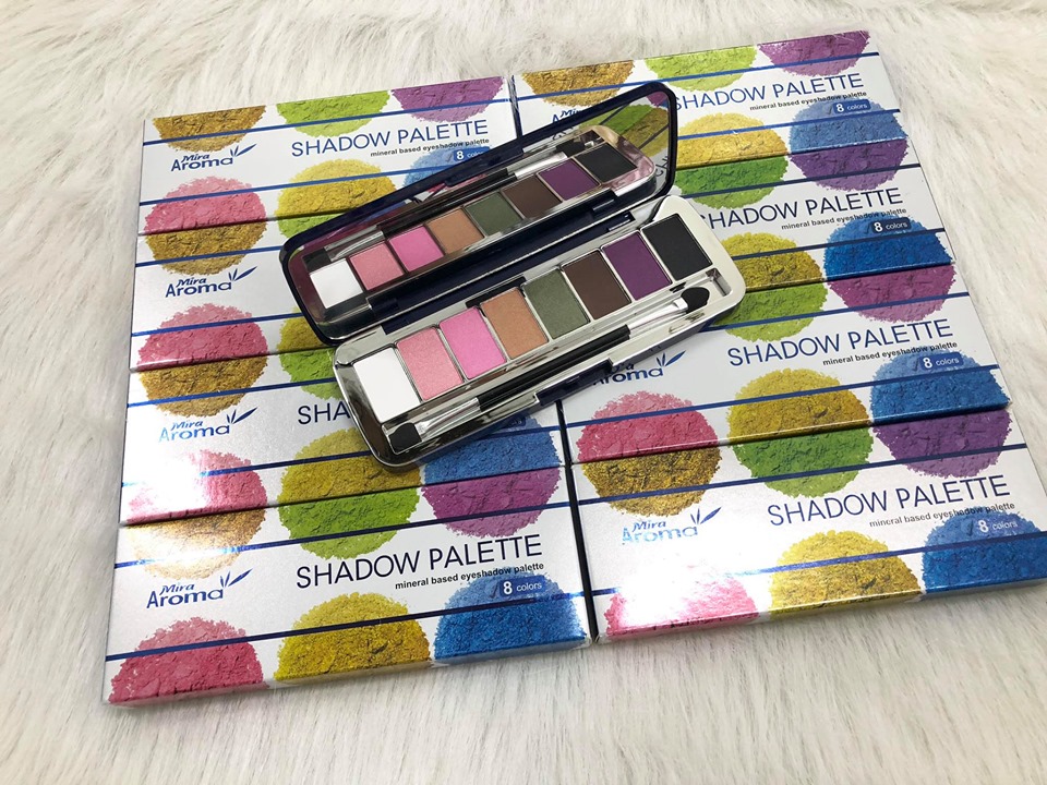 Phấn mắt 8 ô siêu mịn Mira Aroma Shadow Palette 8 Colors Hàn Quốc (2g x8) 1