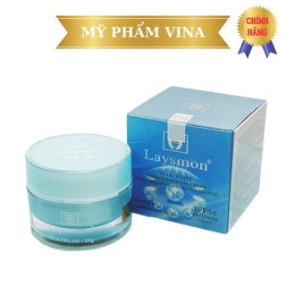 Kem Laysmon Dưỡng Trắng, Chống Nhăn Da Ngọc Trai SPF50 20g - Xanh dương 1