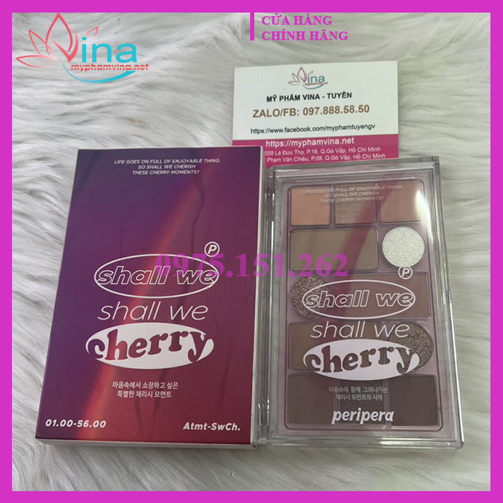 Màu mắt PERIPERA ALL TAKE MOOD TECHNIQUE PALETTE 13.5g - SỐ # 02 Shall We Cherry 2
