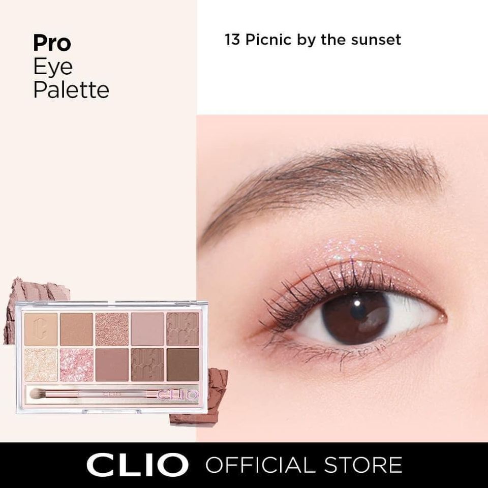 Phấn mắt new CLIO PRO EYE PALETTE #13 PICNIC BY THE SUNSET 2