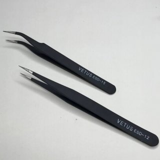 Nhíp nhặt lông yến, nối mi, gắp linh kiện VETUS ESD-12 VÀ ESD-15 - Loại cao cấp 1