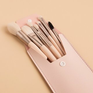 Bộ cọ trang điểm Cá Nhân 8 cây kèm bao Da 2