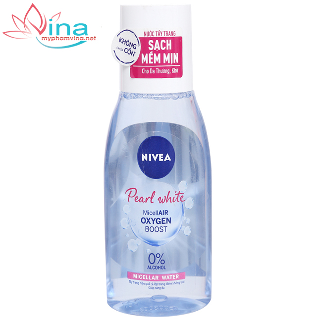 Nước tẩy trang Nivea Pearl White tinh chất ngọc trai sáng da - dành cho da thường125ml