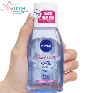 Nước tẩy trang Nivea Pearl White tinh chất ngọc trai sáng da - dành cho da thường125ml 2