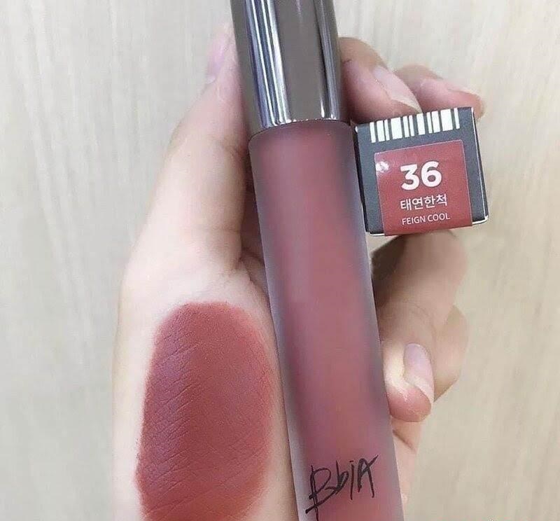 Son BBia Last Velvet Lip Tint Version 8 Feign Cool 36 – Hồng Nâu 1