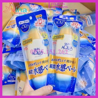 Kem chống nắng SKIN AQUA hàng nội địa Nhật nắp vàng 110ml 2