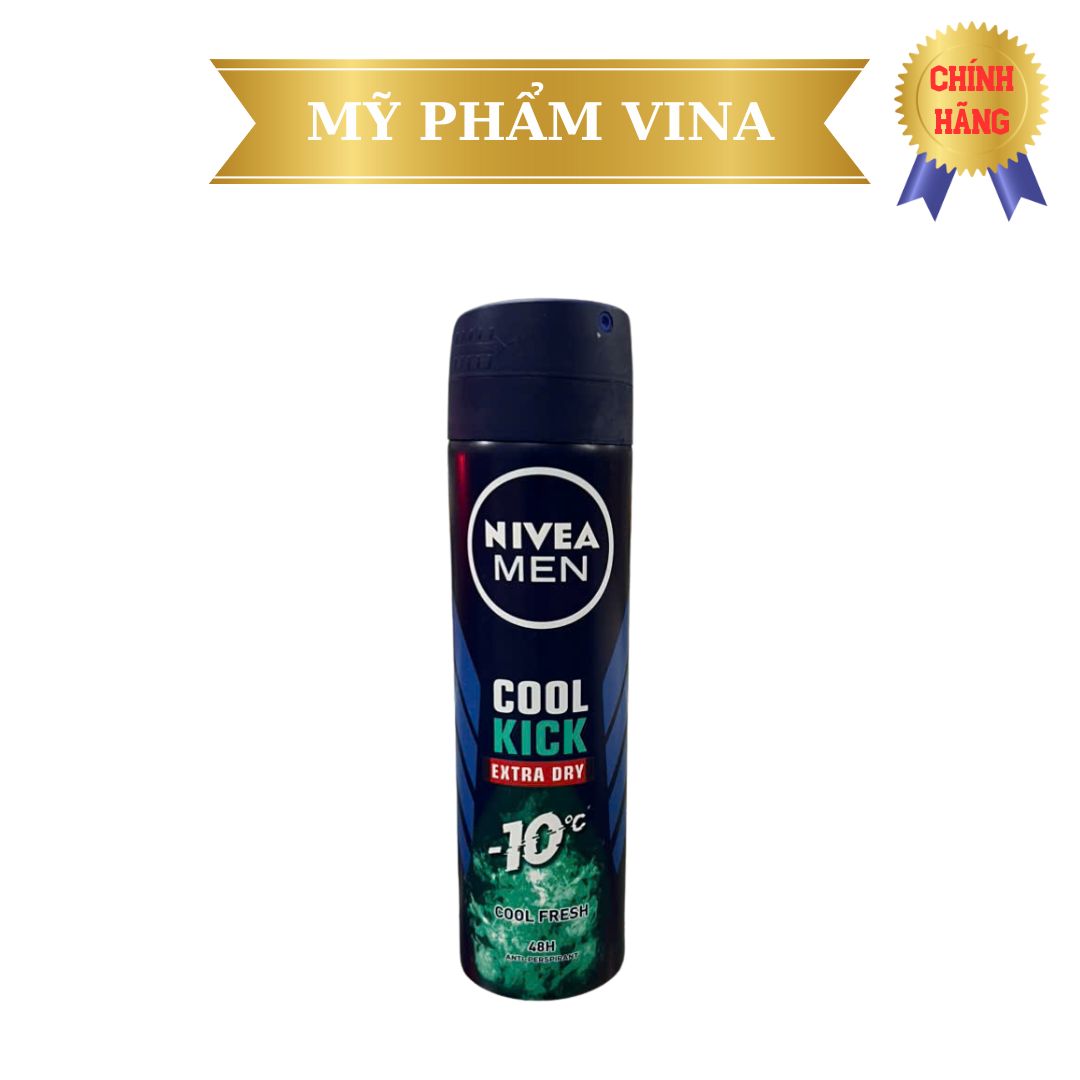 Xịt ngăn mùi Nivea Men Cool Kick Extra Dry 150ml