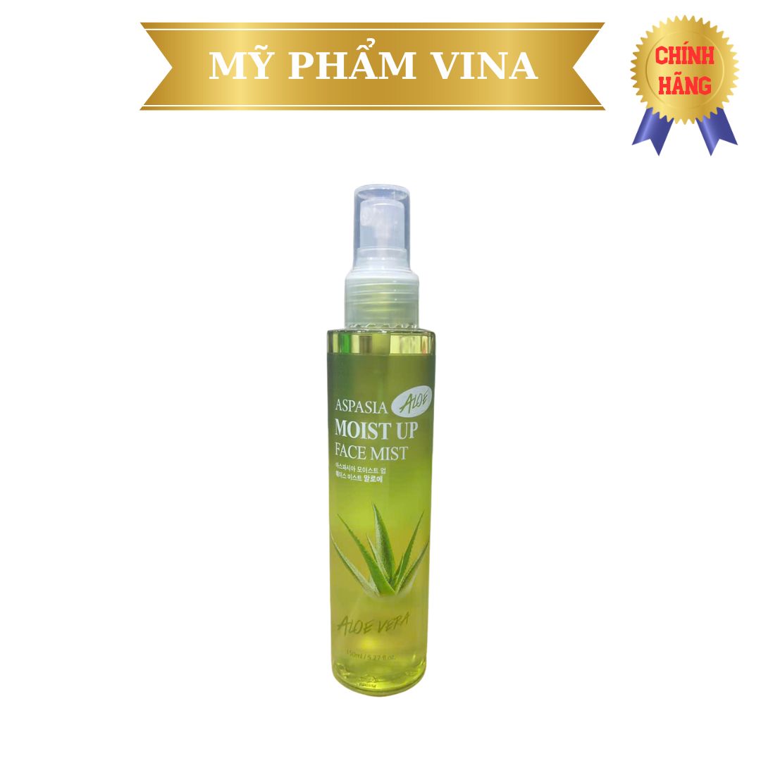 Xịt Khoáng Lô Hội Aspasia Moist Up Face Mist 150ml (màu xanh lá) 1