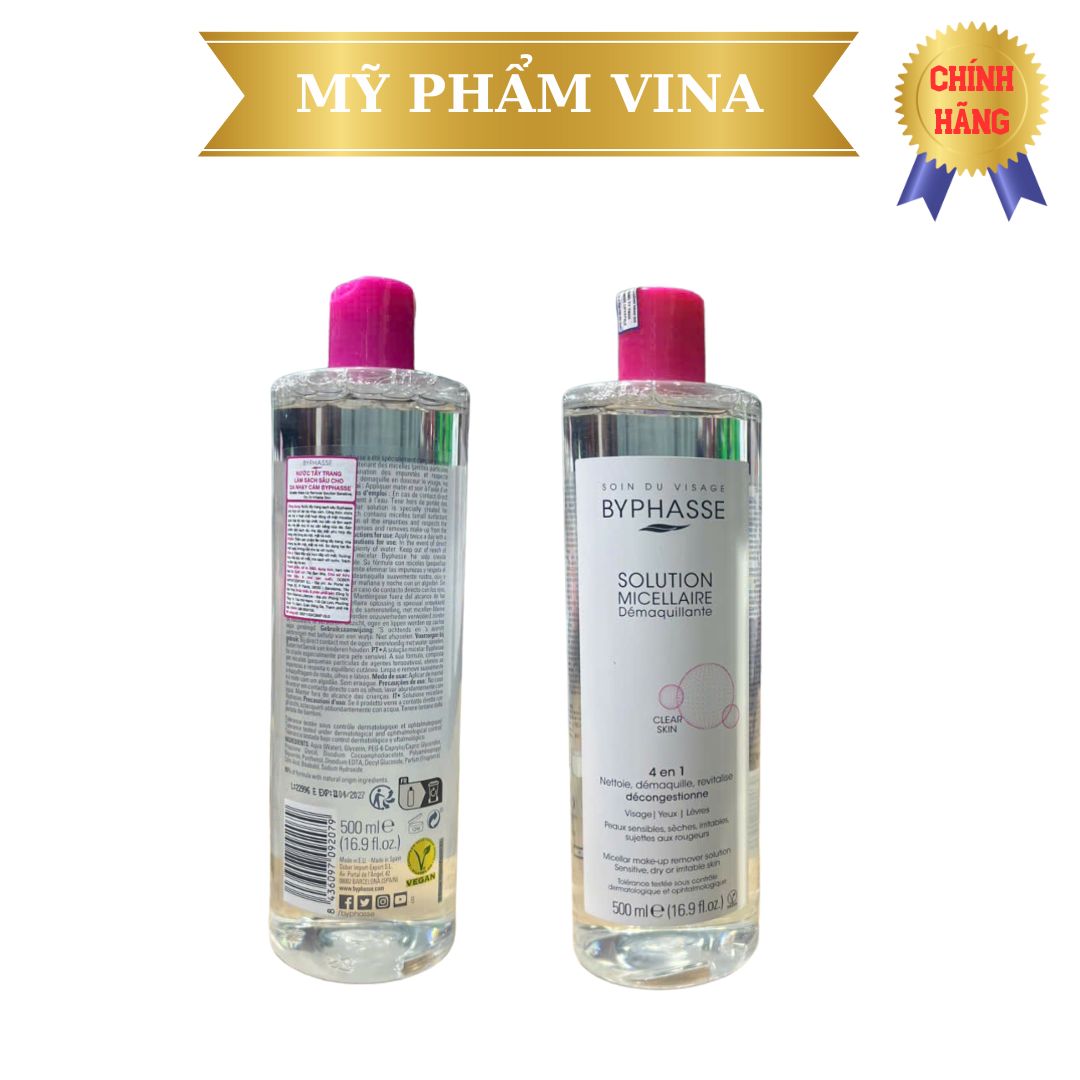 Nước tẩy trang sạch sâu BYPHASSE 500ml 2