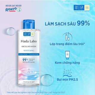 Nước Tẩy Trang Hada Labo Micellar Water Whitening - Sạch Sâu Dưỡng Trắng (DA DẦU) 240ML 2