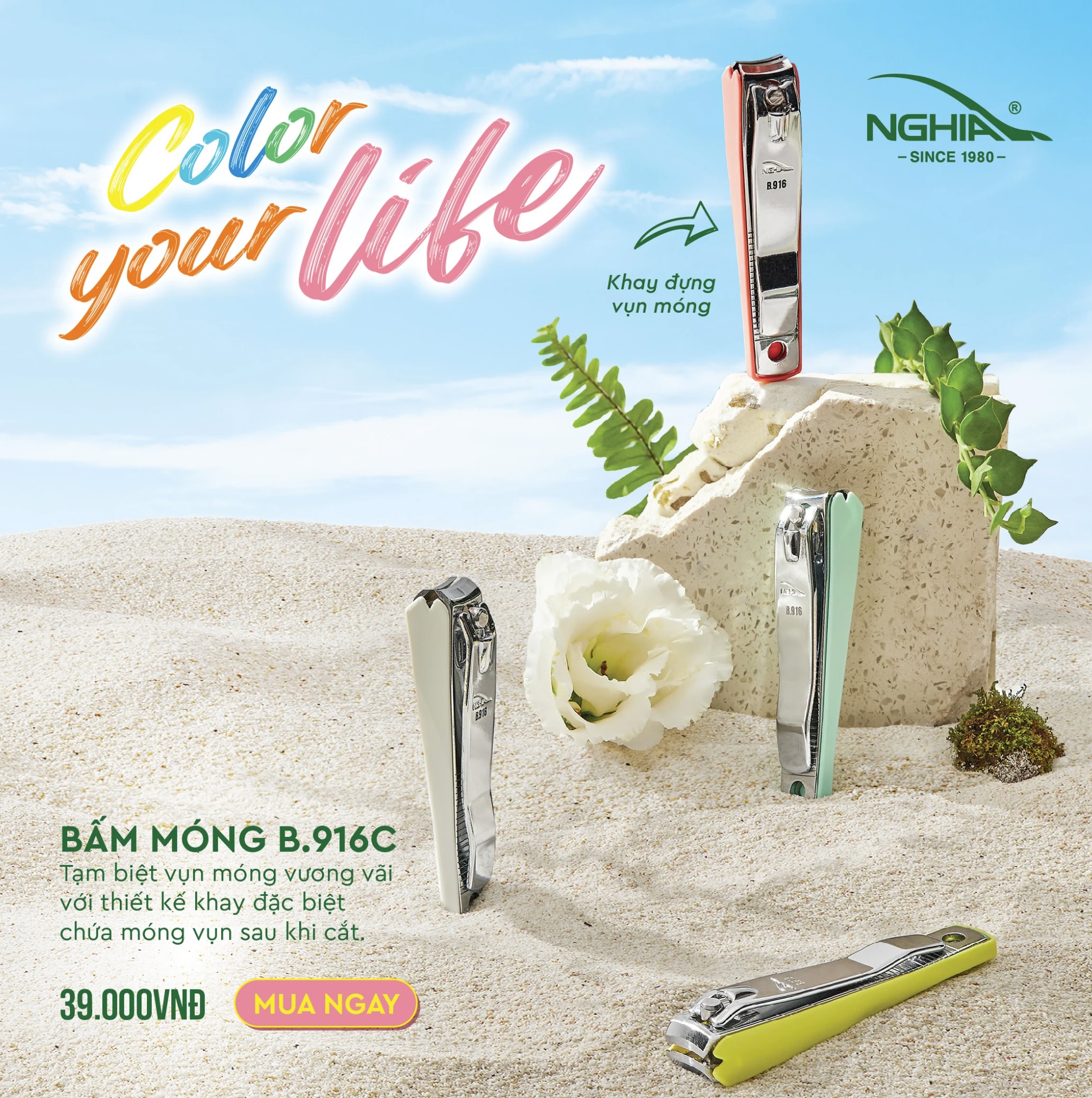 Kềm Nghĩa Bấm móng chuyên dụng B.916C 1