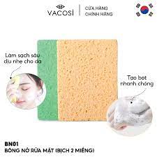 BÔNG NỞ RỬA MẶT VACOSI CLEANSING SPONGE BN01 2