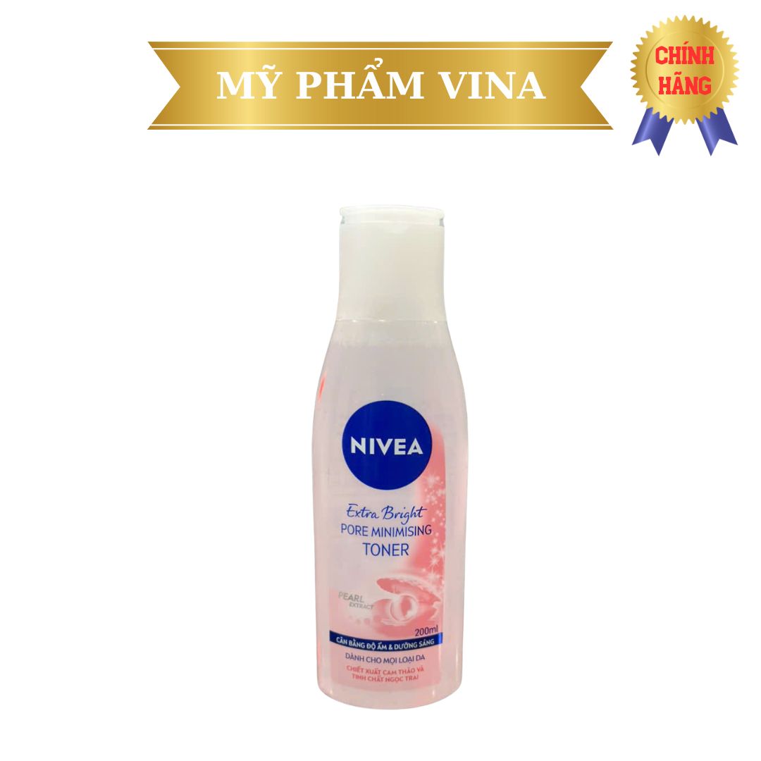 Nước Hoa Hồng Nivea Dưỡng Trắng Da & Se Khít Lỗ Chân Lông 200ml 1