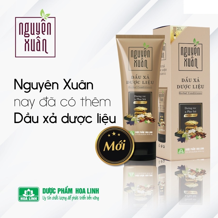 DẦU XẢ DƯỢC LIỆU NGUYÊN XUÂN - Dưỡng Tóc Và Phục Hồi 180ML