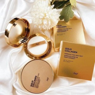 Phấn phủ The Face Shop Fmgt Gold Collagen Ampoule Two-Way Pact No.201 9.5g - V201 1