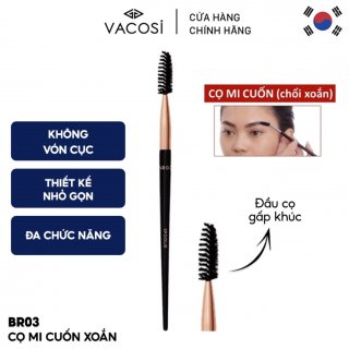 CỌ MI CUỐN XOẮN VACOSI BROW LASH BRUSH BR03 1