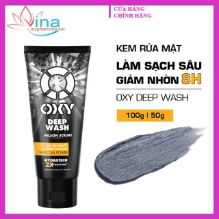 Sữa rửa mặt có hạt Oxy Deep Wash Scrub Formula 100gr 1