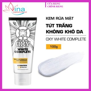 Sữa rửa mặt OXY White Complete tút sáng da, mờ thâm sạm, giảm thô ráp 100gr 1