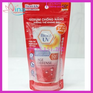 Tinh Chất Dưỡng Thể Chống Nắng, Kháng Bụi Biore UV Anti-Pollution Body Care Serum Age Defense SPF 50+/PA+++ 150ml 2