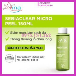 SỮA RỬA MẶT SVR SEBIACLEAR PURIFYING & EXFOLIATING SOAP-FREE CLEANSER 400ml 2