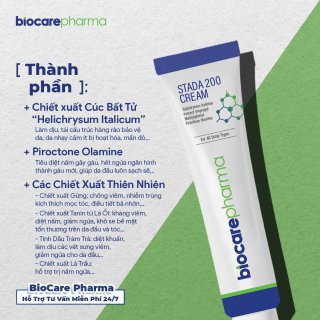 Kem Hỗ Trợ Sạch Nấm Da Đầu – Bio Care Stada 200 Cream - 30gr 2