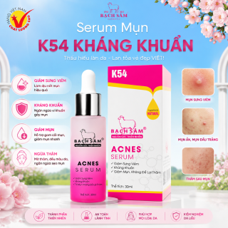 SERUM BẠCH SÂM K54 CHẤM MỤN NGỪA THÂM 30ML