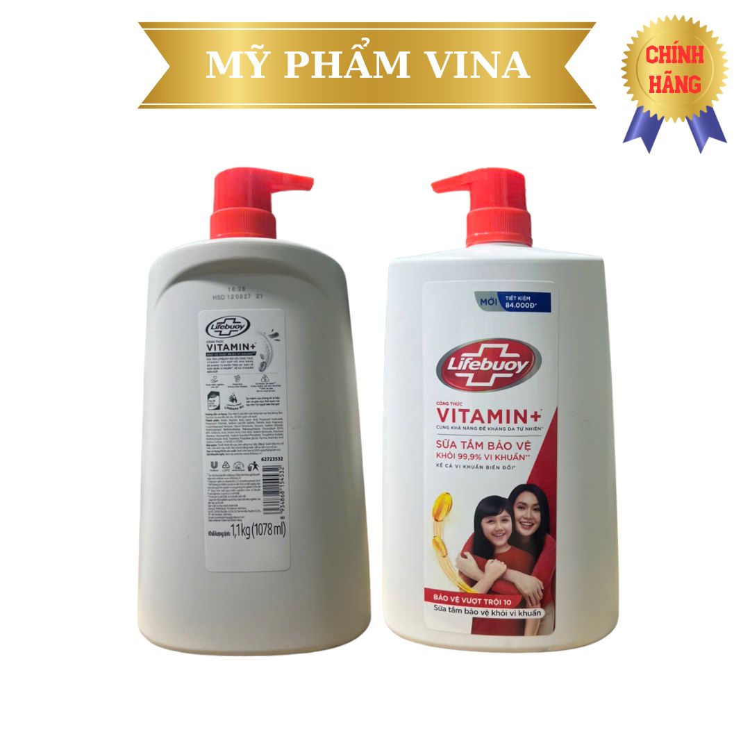 Sữa Tắm Lifebuoy Công thức Vitamin+ Bảo vệ vượt trội 10 CHAI MỚI (Chai) - 1100ML 2