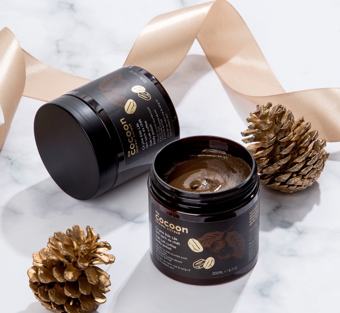 Tẩy Tế Bào Chết Body Cocoon Dak Lak Coffee Body Polish Cà Phê Đắk Lắk 200ml 2