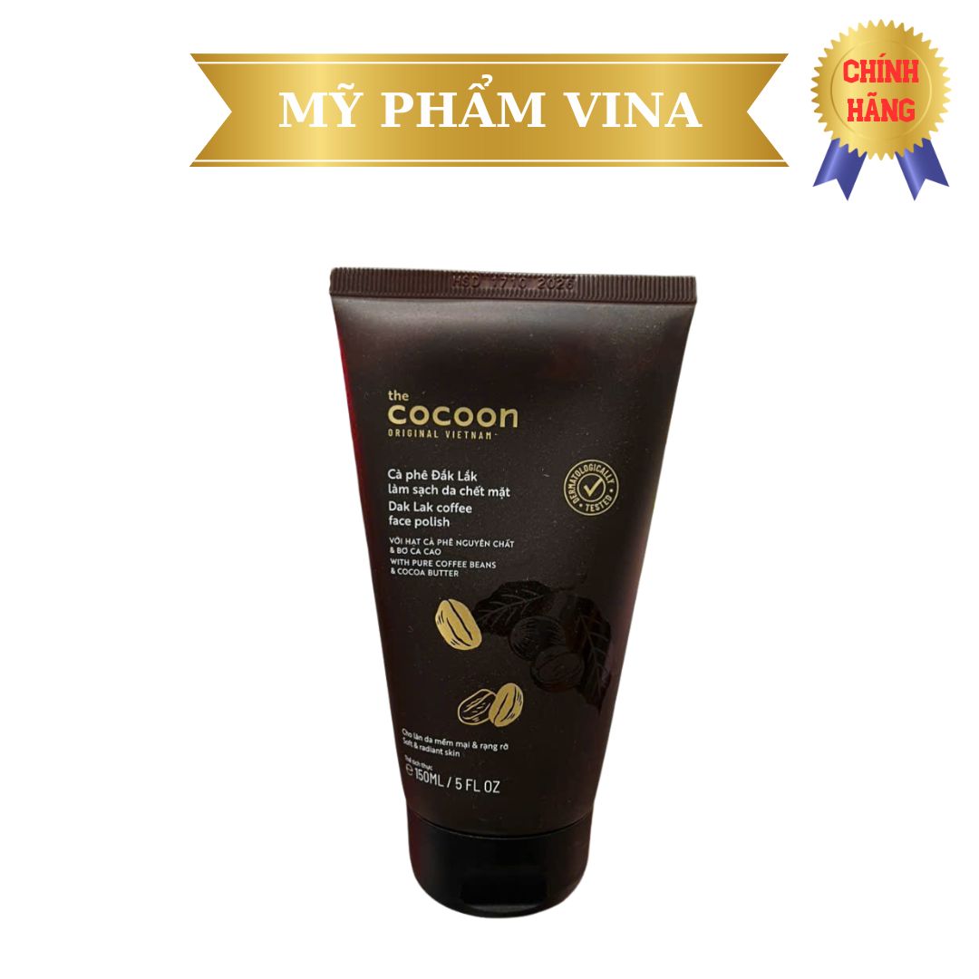 Tẩy tế bào chết mặt Cocoon Dak Lak Coffee Face Polish 150ml 2