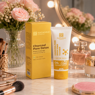 Sữa Rửa Mặt Hatagold Thải Độc Than Hoạt Tính - Charcoal Pore Detox Foam Cleanser - Oil Control 4h - 100gr