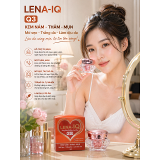 Kem LENA-IQ Q3 mụn - Thâm - Nám - Mờ sẹo - Trắng da - Làm dịu da (15g)